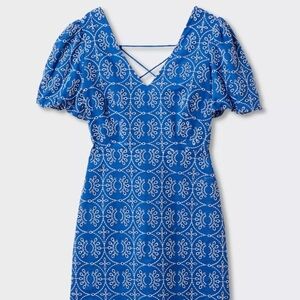 Mango Zafi Dress in Blue Small